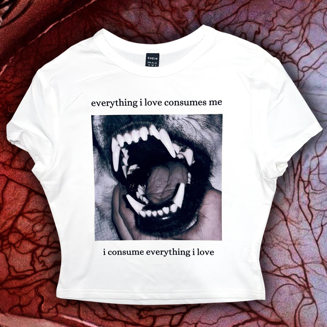 everything i love consumes me | i consume everything i love