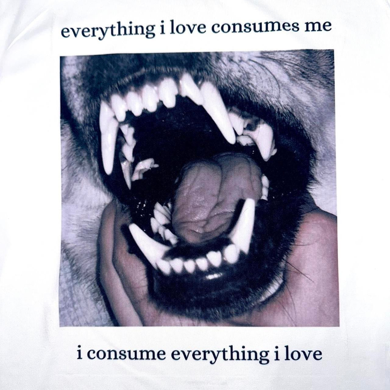 everything i love consumes me | i consume everything i love