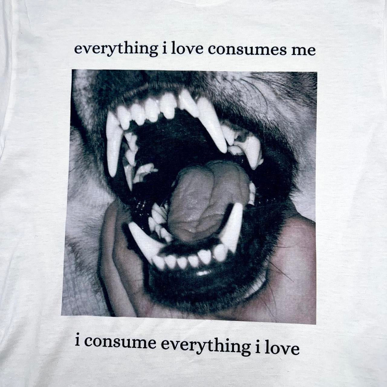 everything i love consumes me | i consume everything i love