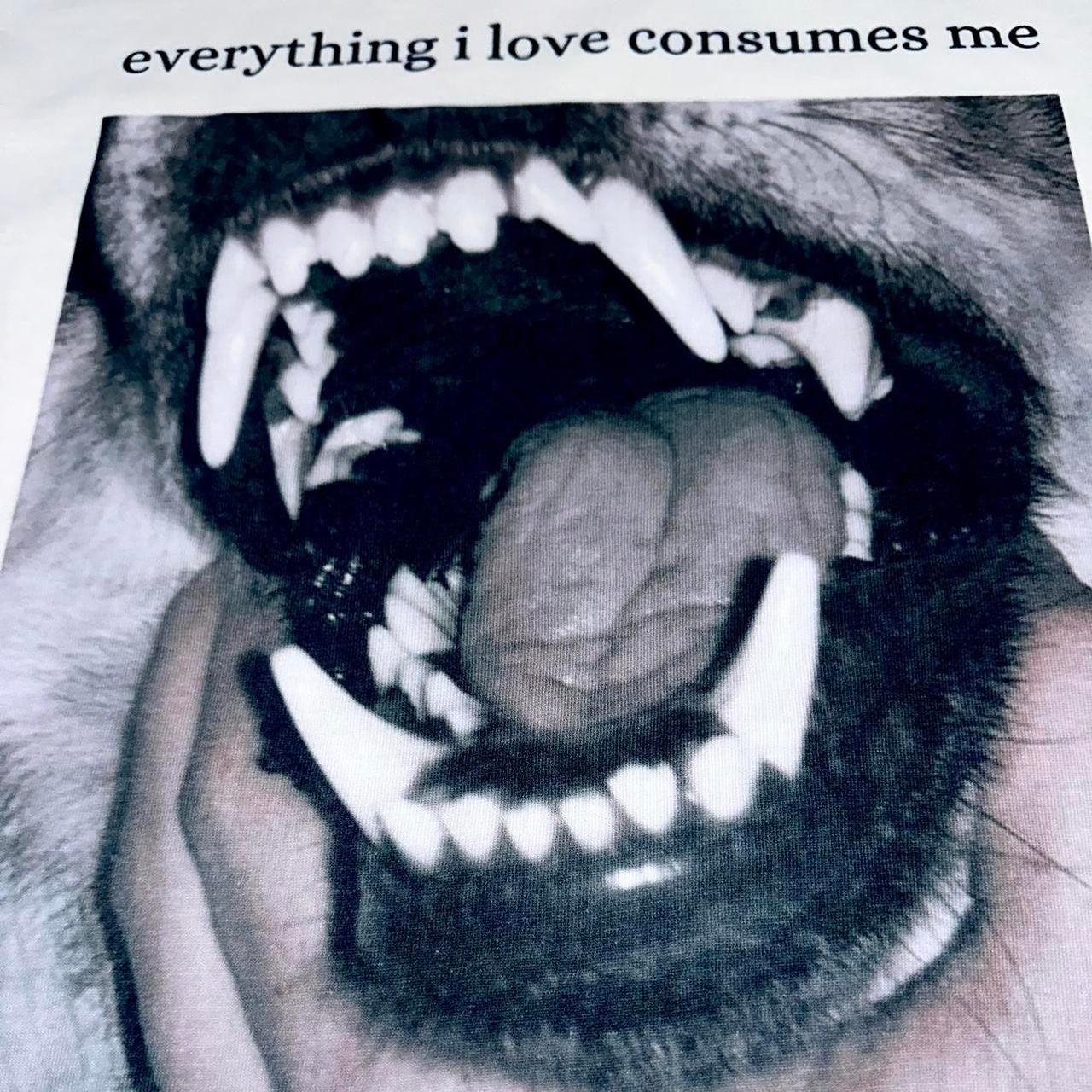 everything i love consumes me | i consume everything i love
